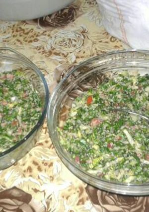 صورة لوصفة تبولة