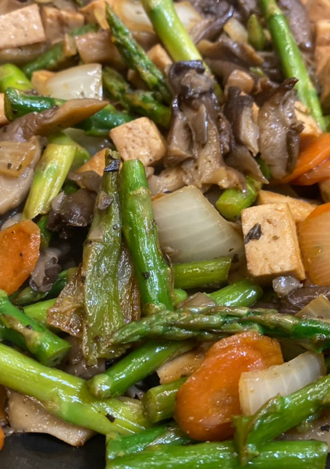 Una foto de Verduras con tofu