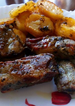 Una foto de Costillas carnosas al horno