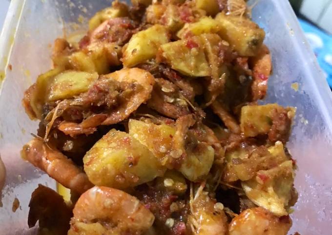 Sambal udang kentang