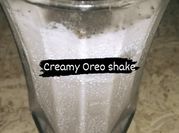 A picture of oreo vanilla milkshake