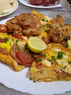 صورة لوصفة غراتان البطاطا بالدجاج
