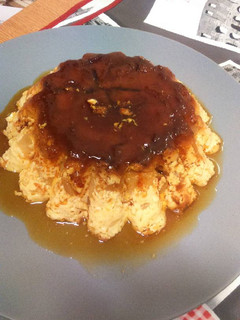 Una foto de Flan de pera