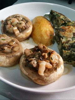 Una foto de Champiñones Rellenos