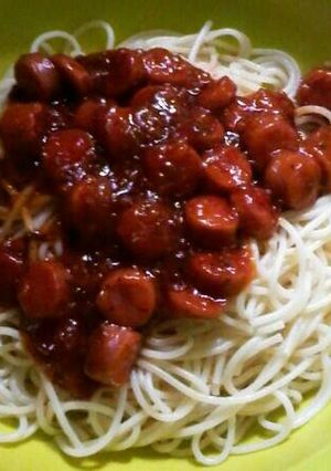 Foto resep Spagetti sosis bolognaise
