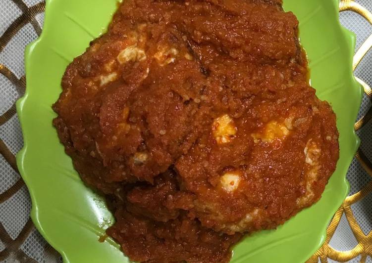 Telor ceplok balado pedas