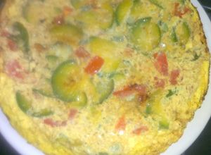 Una foto de Frittata de zapallitos