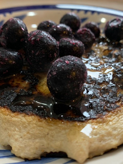 A picture of Banana Pancakes with Whey Protein.
