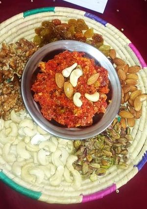 A picture of Gajar ka halwa.
