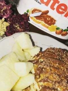 صورة لوصفة بان كيك بالنوتيلا
