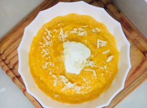 Una foto de SOPA CREMA DE 🎃ZAPALLO 🎃🥕ZANAHORIA🥕 Y REPOLLO 🎊🥕🎃😋🤩🎃🥕🎉