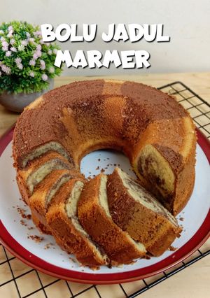 Foto resep 43. BOLU JADUL MARMER | 8 TELUR SIZE 24cm