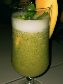 A picture of Mango-Mint Lemonade.