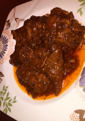 A picture of Cowtail pepper soup.