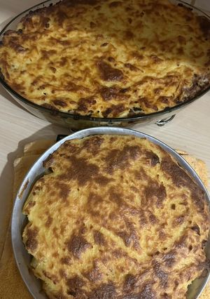 A picture of Pastitsio with Homemade Béchamel.