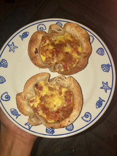 Una foto de Canastitas de pollo con verduras