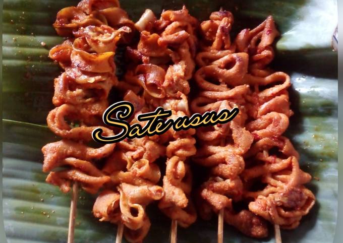 Resep Sate Usus Pedas Manis No Amis Oleh Mudlikah Cookpad