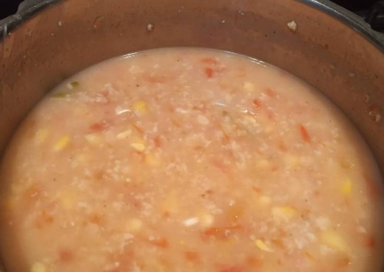 Homemade Oats corn soup