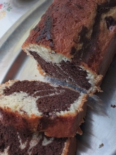 Una foto de Budín marmolado