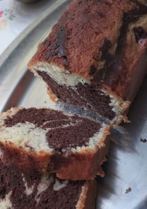 Una foto de Budín marmolado