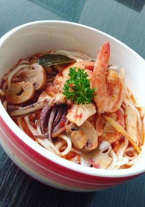 Foto resep Noodle with Tomyum soup