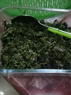 Foto resep Daun pucuk ubi remas (pucuk daun singkong) tumis kampung
