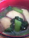 Miso soup with ginger