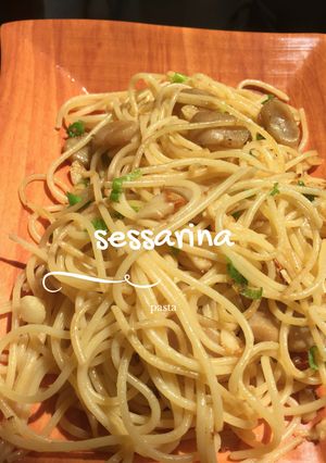 Foto resep Spaghetti oglio olio with scallop