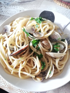 Foto di 426 * Spaghetti con vongole e lupini (4°metodo) 🐚🍅🍝