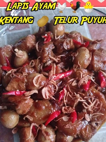 Langkah Mudah untuk Membikin Resep Lapis Ayam,Kentang,Telur Puyuh yang Uenak Anti Ribet, Menggugah Selera