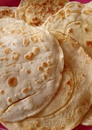 صورة لوصفة عيش او خبز سريع بدون خميرة