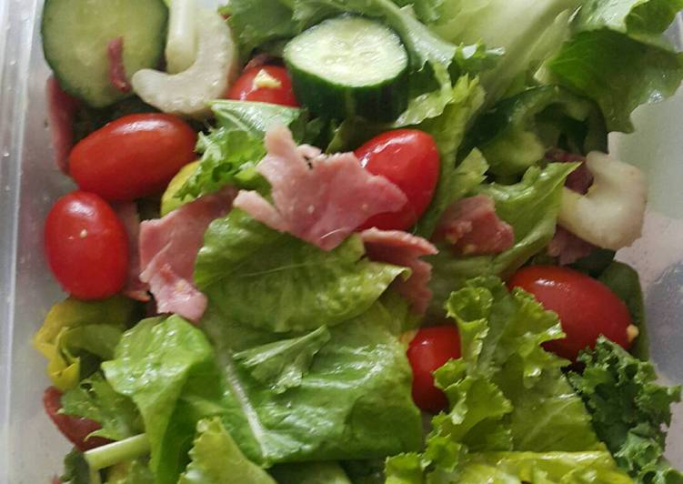 Langkah Mudah untuk Membuat Ham salad w japanese sauce wijen dan Balsamic yang Enak Banget