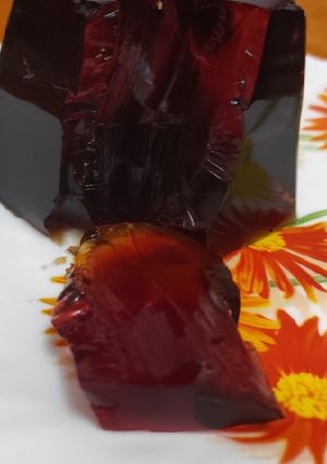 عکسی از دستور ژله دو رنگ قالبی