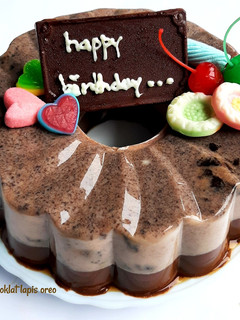 Foto resep Puding Coklat Lapis Oreo 2 Lapis