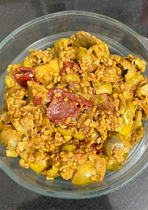 A picture of Rajasthani Dry Gunda (Lasoda) Methi (Paryushana Special.. No Onion 🧅 No Garlic 🧄).