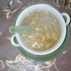 A picture of Hot and sour soup.
