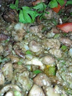 صورة لوصفة الكبد والقوانص بدون سلق