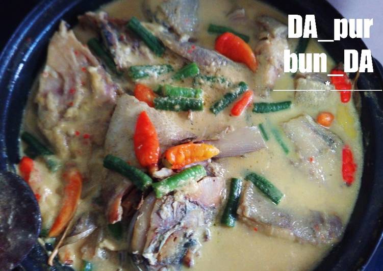 Ikan bawal asin kuah santan *no Msg*
