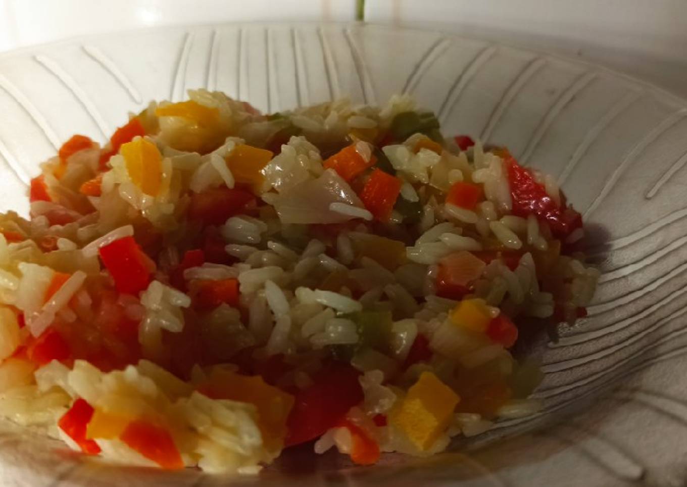 Arroz con pimientos