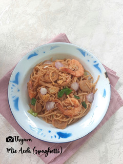 Foto resep Mie Aceh (spaghetti)