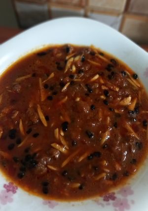 عکسی از دستور خورش خلال کرمانشاهی
