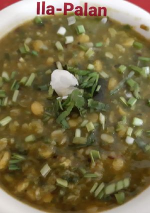 A picture of Palak Spring Garlic Trevti Dal.