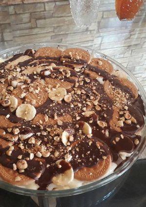 صورة لوصفة شارلوت مع نوتيلا وموز