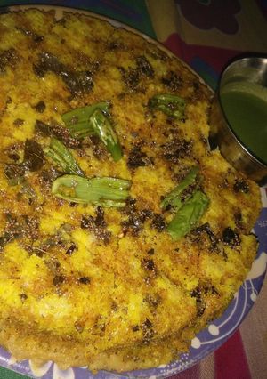 A picture of Namkeen Dhokla.