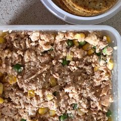 A picture of Salmon, Peas and Sweetcorn Crush.