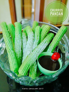 Foto resep Churros Pandan