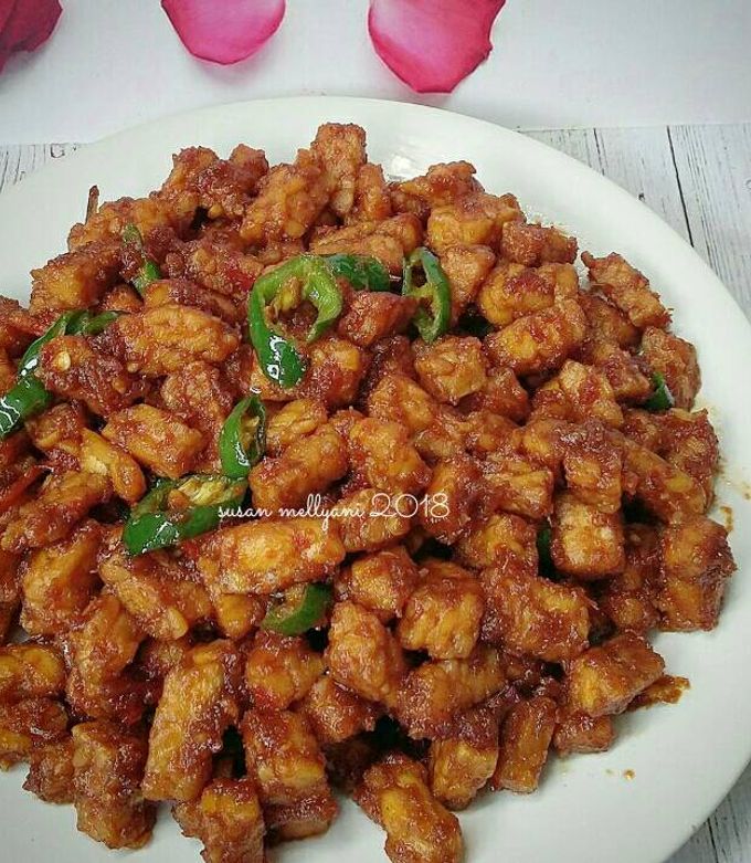 Foto resep Orek tempe basah bumbu ulek