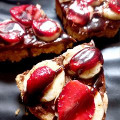 Banana Nutella tart A picture of Banana Nutella tart.