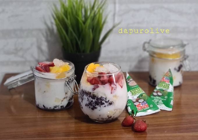 Resep: Es Doger Ketan Hitam Ekonomis Untuk Jualan