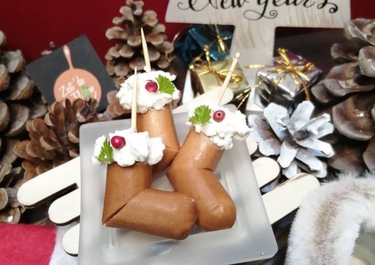 Voici la recette 🎀Bottes de Noël Knackies🎀 à la maison